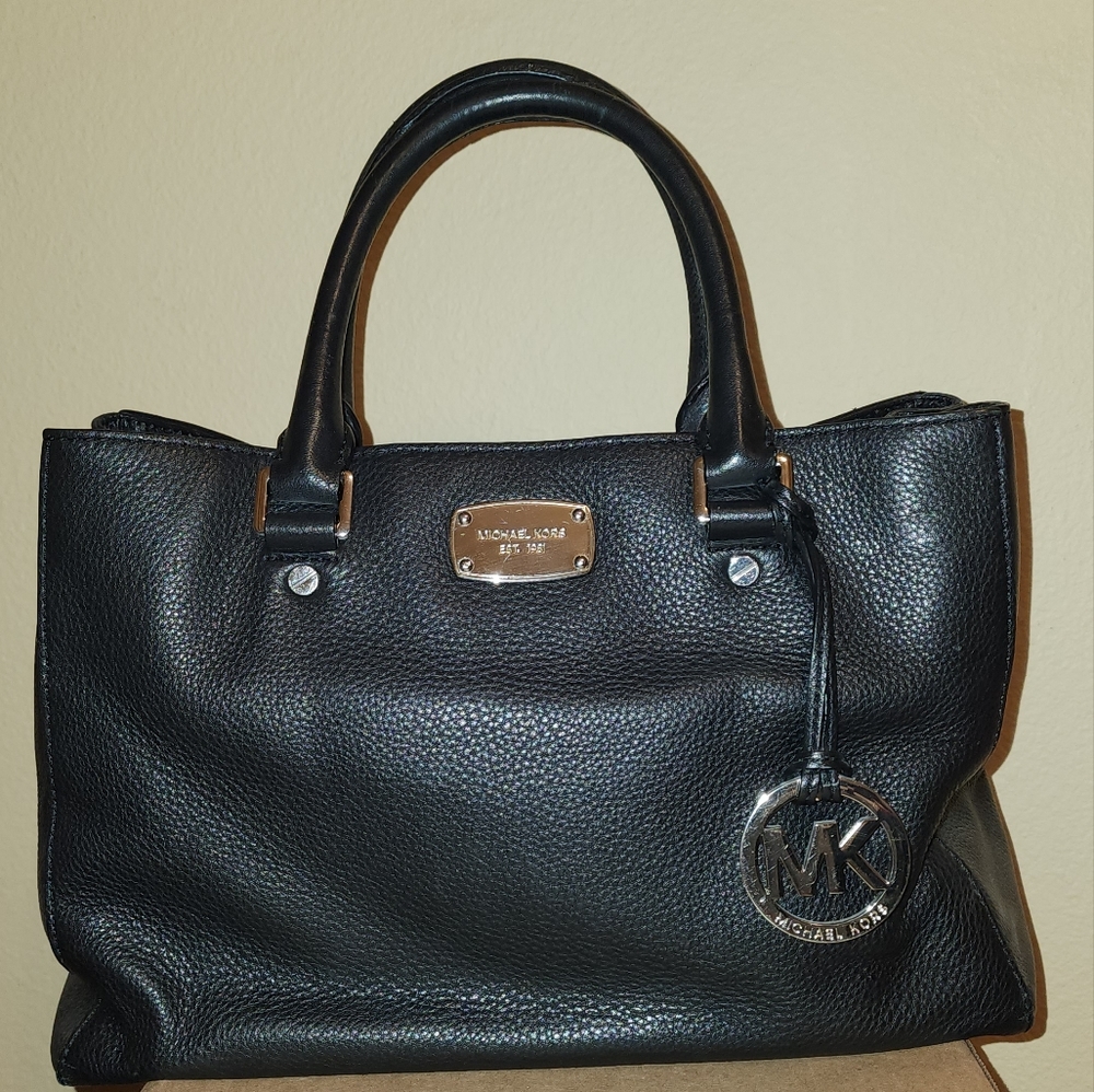 Michael Kors Bedford Black Pebble Leather tote
